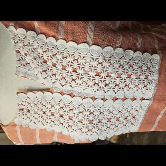 Talbots Striped Summer Dress with Embroidered Detail - Picture 4 of 9